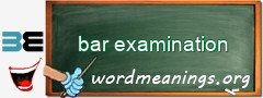 WordMeaning blackboard for bar examination